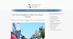 Desktop Screenshot of middletownpeachfestival.com